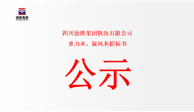 四川德勝集團(tuán)釩鈦有限公司-重力灰、旋風(fēng)灰招標(biāo)書